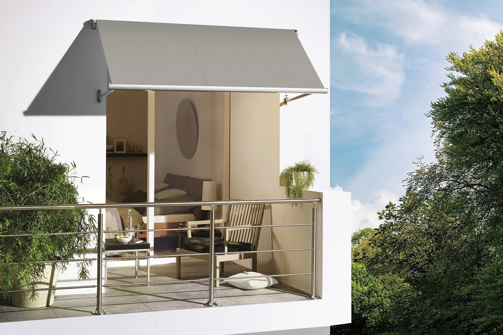 KADECO Fallarm Fenstermarkise 791 - Einstiegsmodell